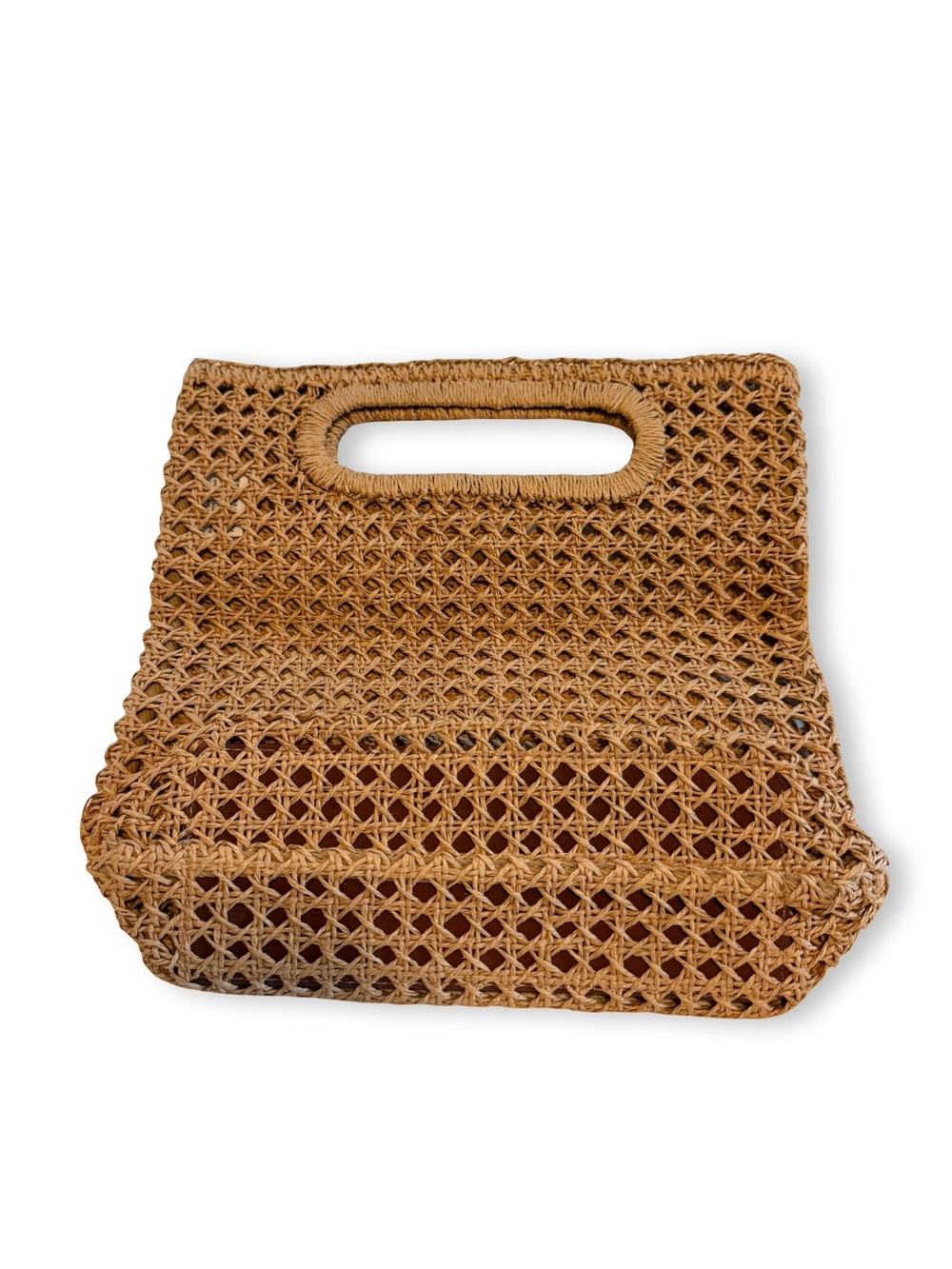 J. Crew Woven Straw Fold-Over Clutch in Natural - Picture 2 of 4
